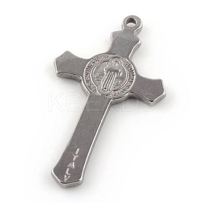 Tarnish Resistant 304 Stainless Steel Pendants STAS-S047-023-1
