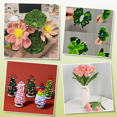 100Pcs DIY Plush Sticks FIND-SP0004-72E-1