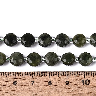 Natural Chinese Jade Beads Strands G-B153-A15-1