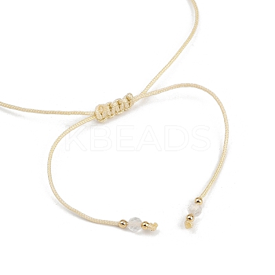 Natural stone constellation bracelet with 12 zodiac signs X-NR2952-2-1