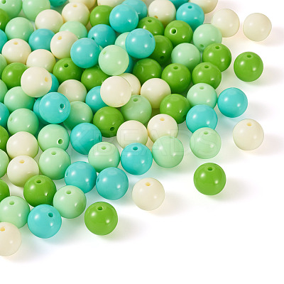 Opaque Acrylic Beads OACR-TAC0014-06D-1