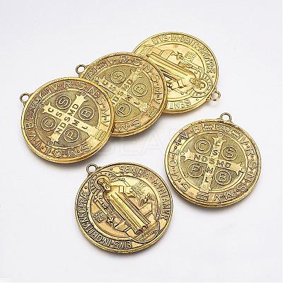 Tibetan Style Alloy Big Pendants TIBEP-A17171-AG-LF-1