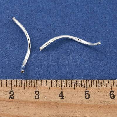 Brass Twist Tube Beads KK-B120-02B-S-1