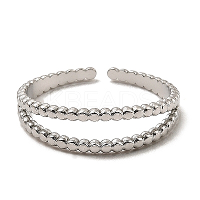 Non-Tarnish 304 Stainless Steel Open Cuff Rings RJEW-Z018-12P-1
