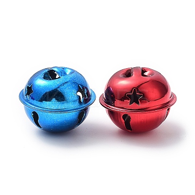 Spray Painted Iron Bell Pendants IFIN-M036-02-1
