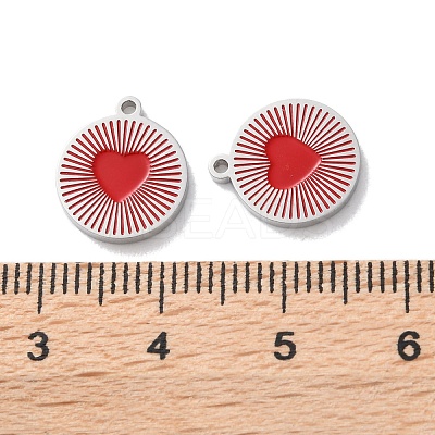 304 Stainless Steel Enamel Charms STAS-M102-23P-01-1