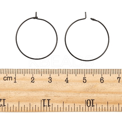 316L Surgical Stainless Steel Hoop Earring Findings LS-X-STAS-D164-01B-1