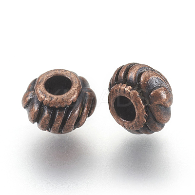 Tibetan Style Spacer Beads LS-TIBEB-Q39-R-FF-1
