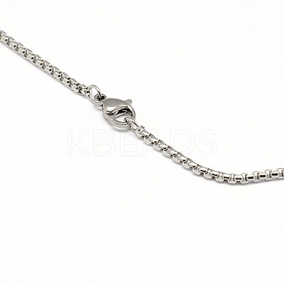 Non-Tarnish 304 Stainless Steel Venetian Chain Necklace Making STAS-A028-N032P-A-1