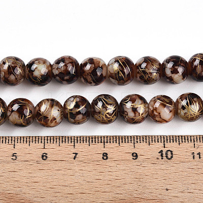 Baking Paint Glass Beads X1-DGLA-N003-10mm-B06-1