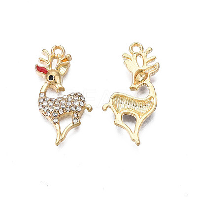 Rack Plating Alloy Enamel Pendants LS-ENAM-N055-118-1