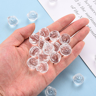 Transparent Acrylic Pendants LS-TACR-T024-05B-205-1