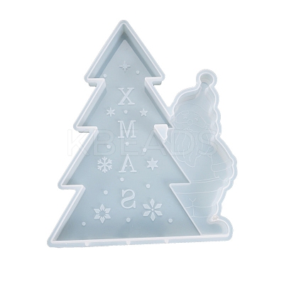DIY Christmas Tree with Santa Claus Pendant Silicone Molds XMAS-PW0001-007-1