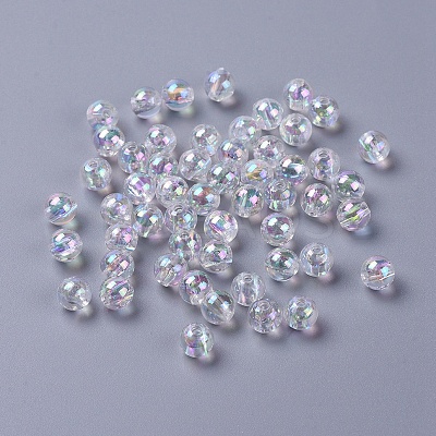 Eco-Friendly Transparent Acrylic Beads PL733-2-1