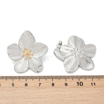 304 Stainless Steel Stud Earrings EJEW-S265-06GP-B-1