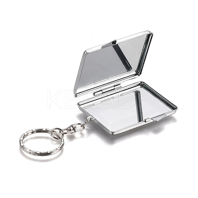 Iron Folding Mirror Keychain KEYC-H110-01P-1
