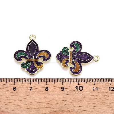 Carnival/Mardi Gras Theme Alloy Enamel & Glitter Powder Pendants ENAM-T020-53D-RS-1