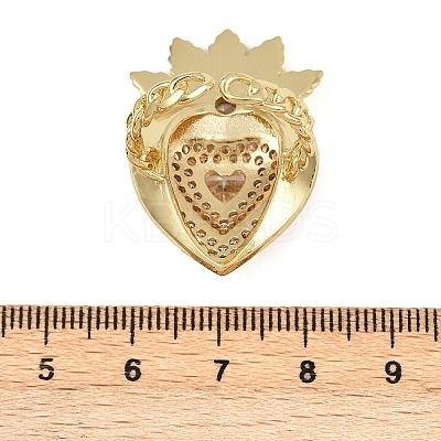 Brass Micro Pave Clear Cubic Zirconia Cuff Rings RJEW-P155-04A-G-1