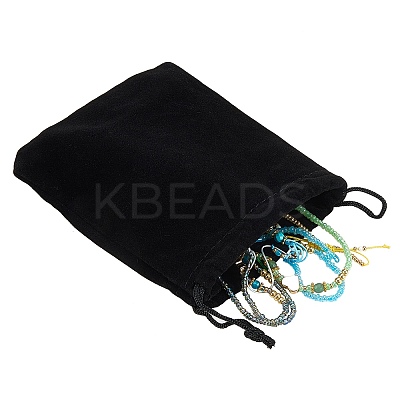 5Pcs 5 Colors Adjustable Nylon Cord Braided Bead Bracelets BJEW-SZ0001-24-1