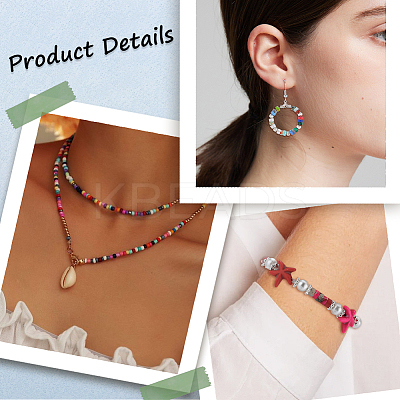 2 Strands Natural & Synthetic Mixed Stone Beads Strands G-SC0002-74-1