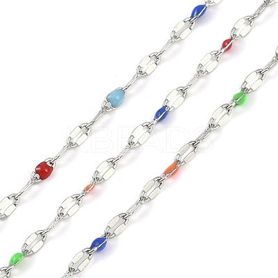 Brass Dapped Chains AJEW-Q153-03P-05-1