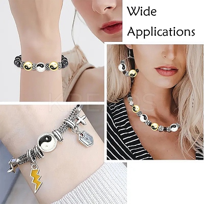 20Pcs 2 Colors Zinc Alloy Enamel Beads ENAM-YW0006-32-1