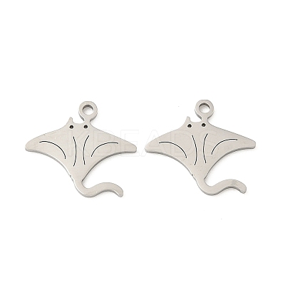 201 Stainless Steel Pendants STAS-P428-04B-P-1