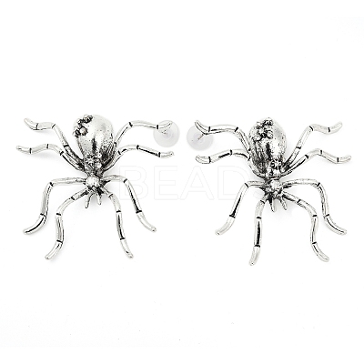 Alloy Rhinestone Stud Earrings LS-EJEW-H155-01AS-1
