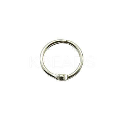 Iron Loose Leaf Book Binder Hinged Rings SCRA-PW0004-124B-1