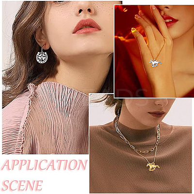 48Pcs 6 Styles Tibetan Style Alloy Pendants FIND-YW0007-25-1