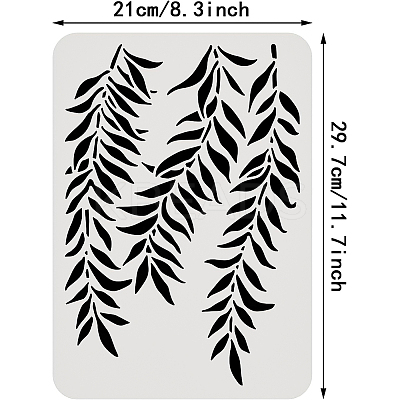 Large Plastic Reusable Drawing Painting Stencils Templates DIY-WH0202-440-1