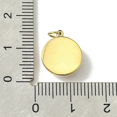 Ion Plating(IP) Real 14K Gold Plated 304 Stainless Steel with Glass Pendant FIND-Z028-32G-1