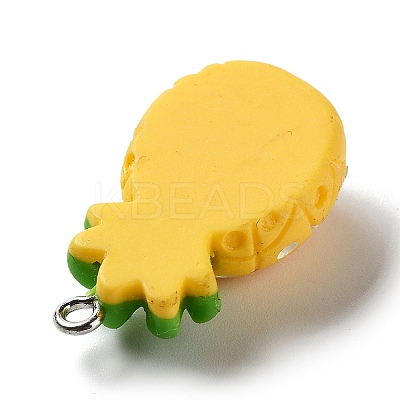 Fruits Opaque Resin Pendants LS-RESI-A030-02D-1