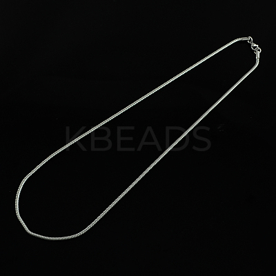 Tarnish Resistant 304 Stainless Steel Snake Chain Necklaces LS-STAS-S029-09-1