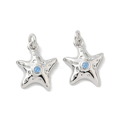 Brass Pave Cubic Zirconia Pendants KK-P325-32P-1