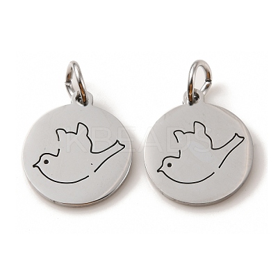 Non-Tarnish 304 Stainless Steel Charms STAS-D050-07P-05-1