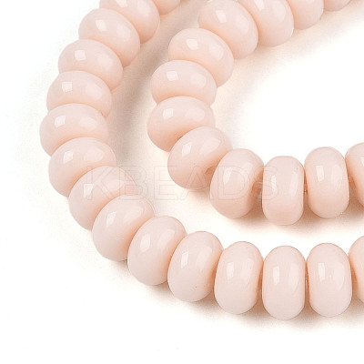 Opaque Spray Painted Glass Beads GLAA-ZX008-8mm-18H-1