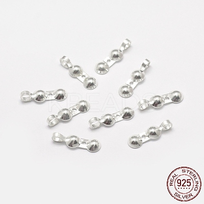925 Sterling Silver Bead Tips STER-P032-16S-1