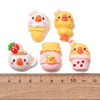 Opaque Resin Cabochons RE-CBAE980-06-1