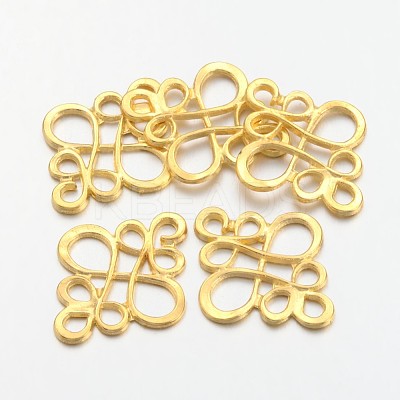 Tibetan Style Links Connectors X-TIBE-4876-G-RS-1