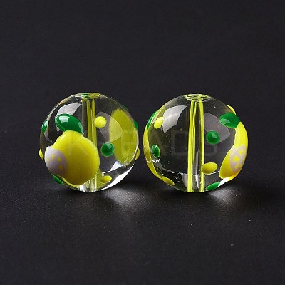 Transparent Glass Beads LAMP-B021-03B-16-1