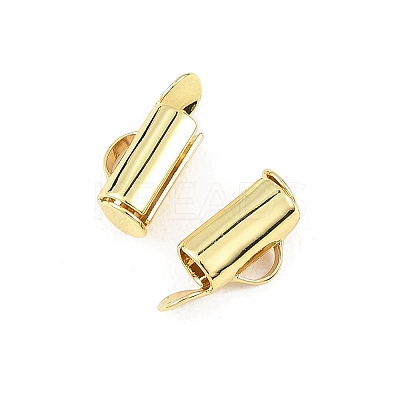 SHEGRACE Brass Slide On End Clasp Tubes XGRQ1R438-356G-1