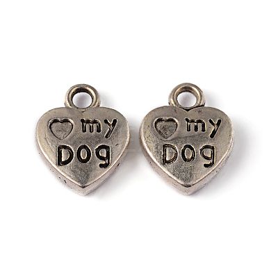 Tibetan Style Charms Pendants X-TIBEP-A123278-AS-LF-1