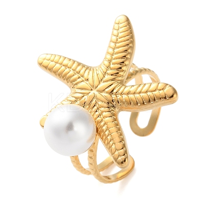 304 Stainless Steel Cuff Rings RJEW-S393-01B-1