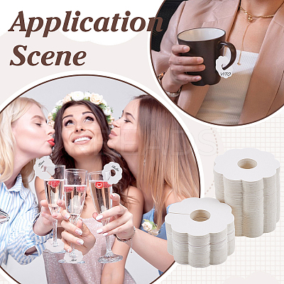 Paper Wine Glass Charms DIY-WH0060-46A-01-1