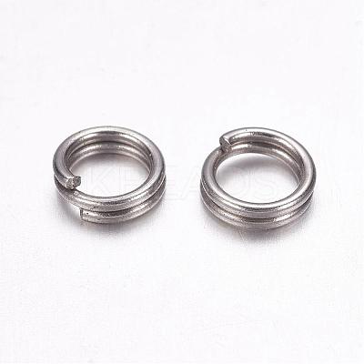 Tarnish Resistant 304 Stainless Steel Split Rings STAS-F117-14P-6mm-1