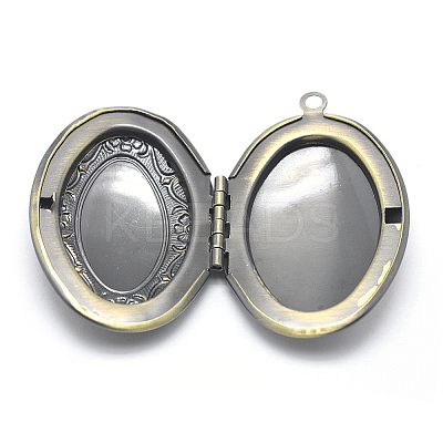 Brass Locket Pendants LS-KK-F717-01AB-NR-1