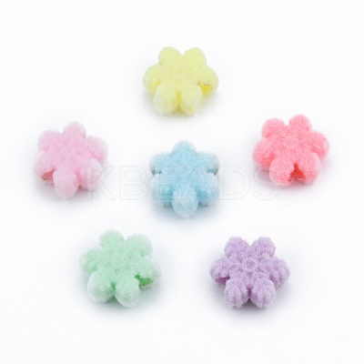 Christmas Opaque Resin Beads RESI-G047-13-1