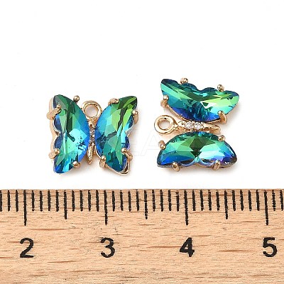 Brass with Glass Pendants FIND-Z020-02-1