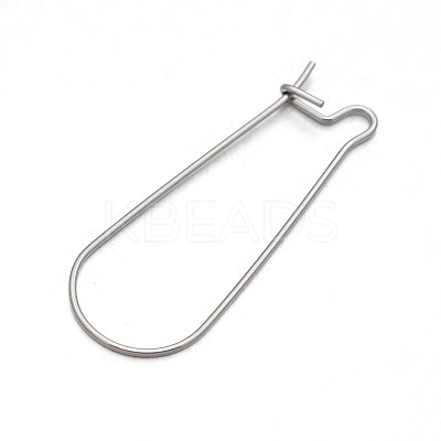 Non-Tarnish 304 Stainless Steel Hoop Earring Settings X-STAS-N075-03-1
